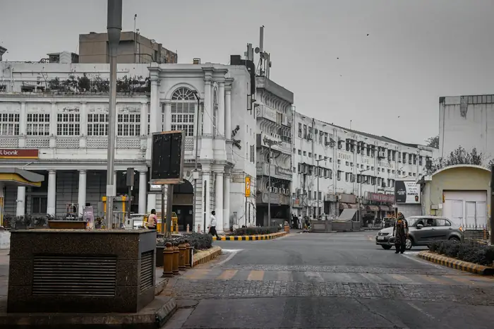 Connaught Place’s white Georgian blocks
