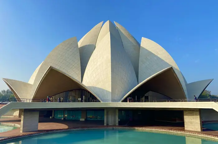 Lotus Temple and its pools, Kalkaji