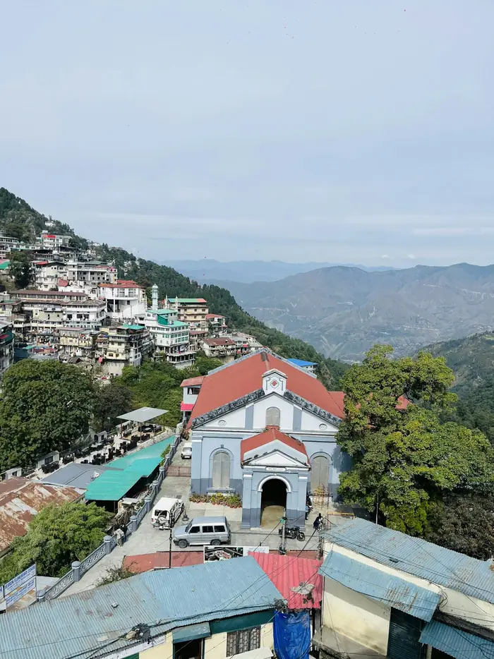 Mussoorie from the Mall Road