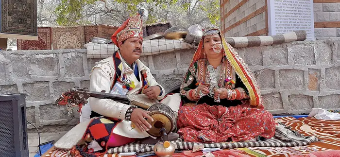 Folk musicians performing, Faridabad