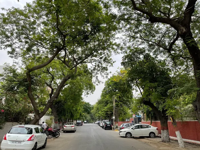 Lane in Green Park, New Delhi