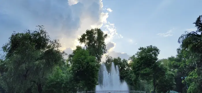 Fountain in a community park, Sonipat