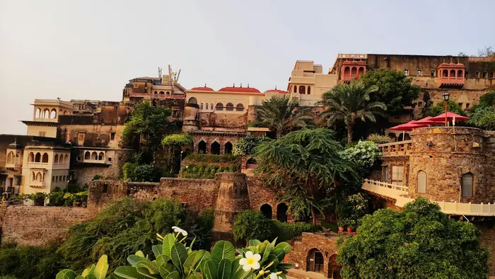 Neemrana Fort-Palace on the hillside