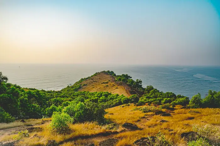The coast from Chapora Fort, North Goa