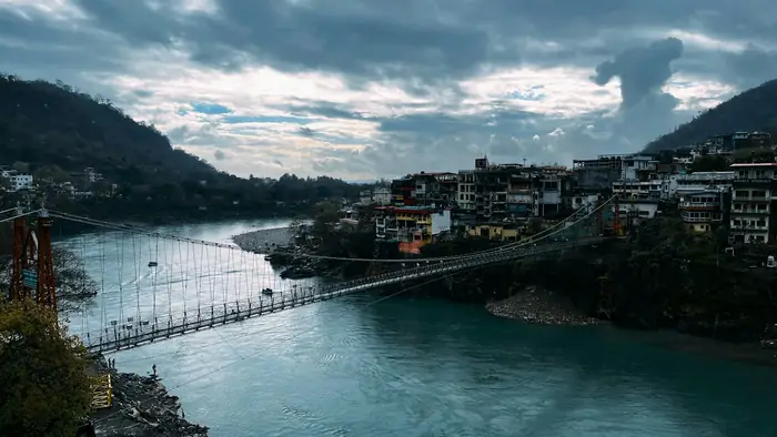 Suspension bridge over the Ganga, Rishikesh